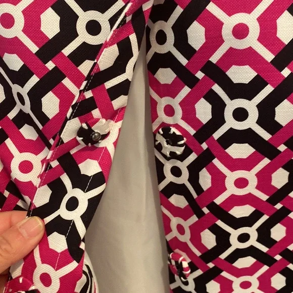 Laundry by Shelli Segal pink/black/white jacket size 12 - Picture 4 of 5
